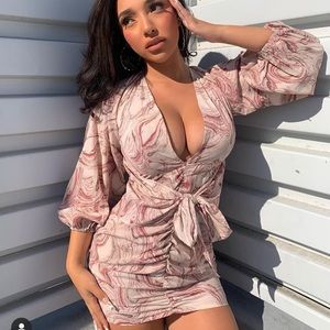 Cute marble print dress